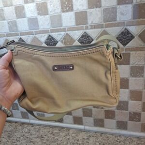 Tan Mini Relic Shoulder Bag Purse Y2K Style Canva Classic Minimalist Tote 90s